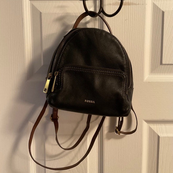 Fossil Mini Genuine Leather Backpack - Picture 11 of 14